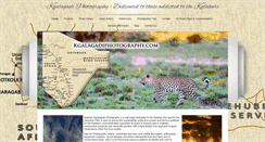 Desktop Screenshot of kgalagadiphotography.com